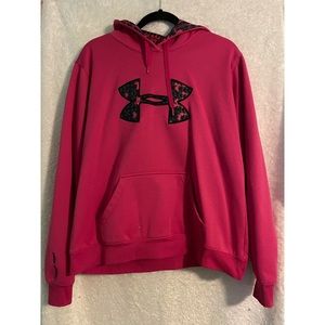 Pink under armour hoodie